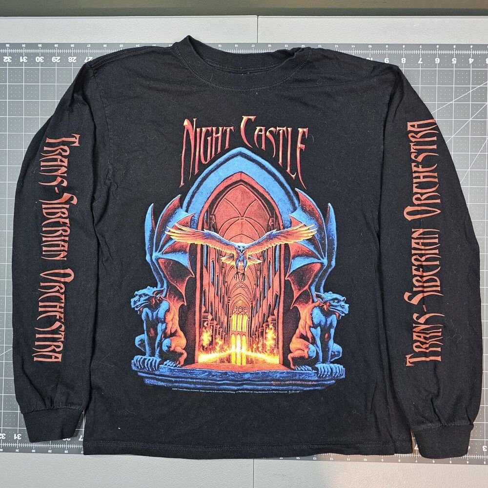 Trans Siberian Orchestra Tshirt Small Night Castle Tour 2009 Music Classical Y2K